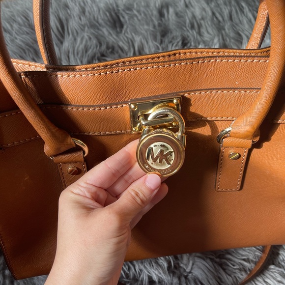 Michael Kors Brown Saffiano Leather Purse - Picture 11 of 13